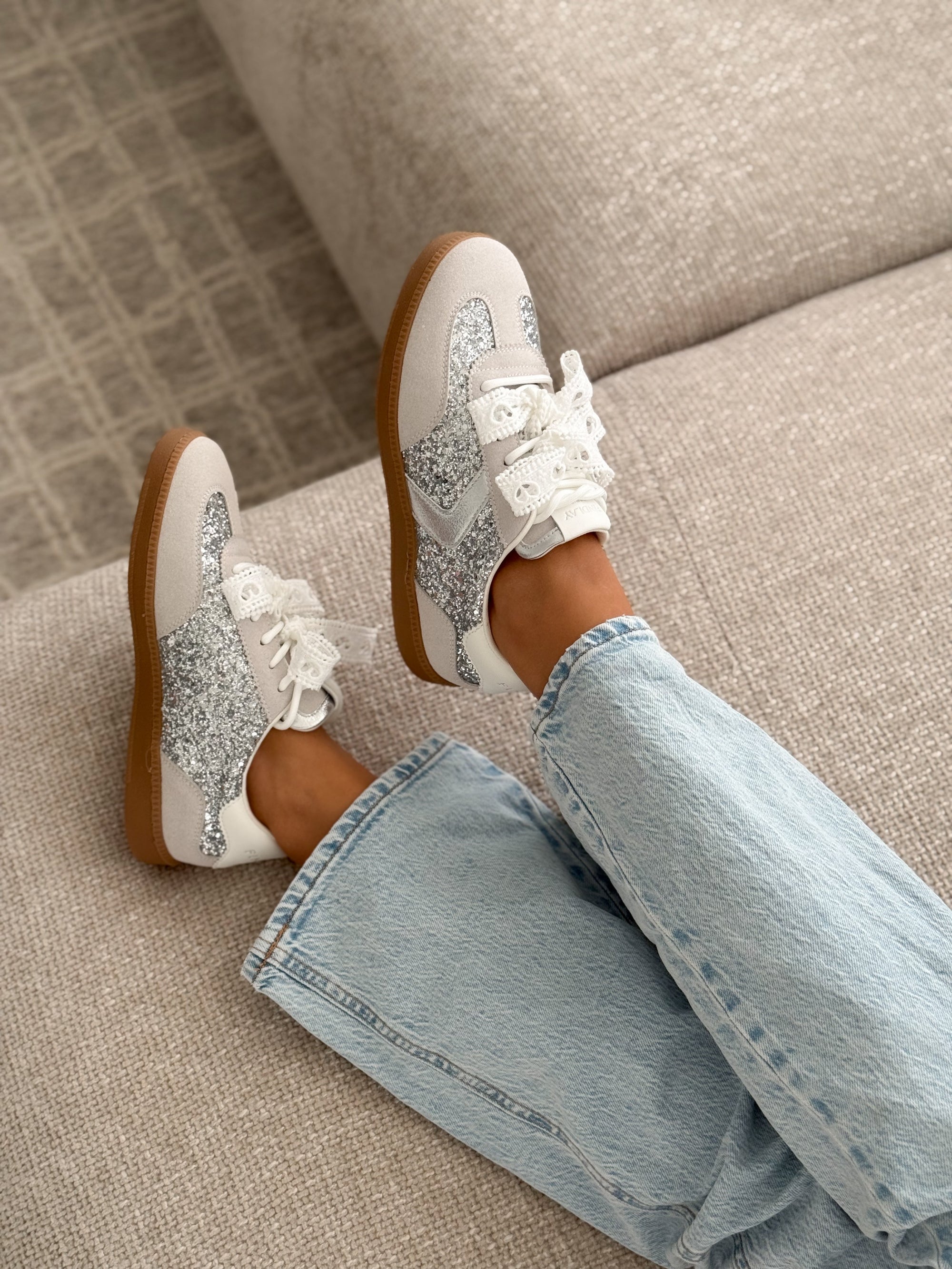 Sneakers « ANGIE » ZILVER