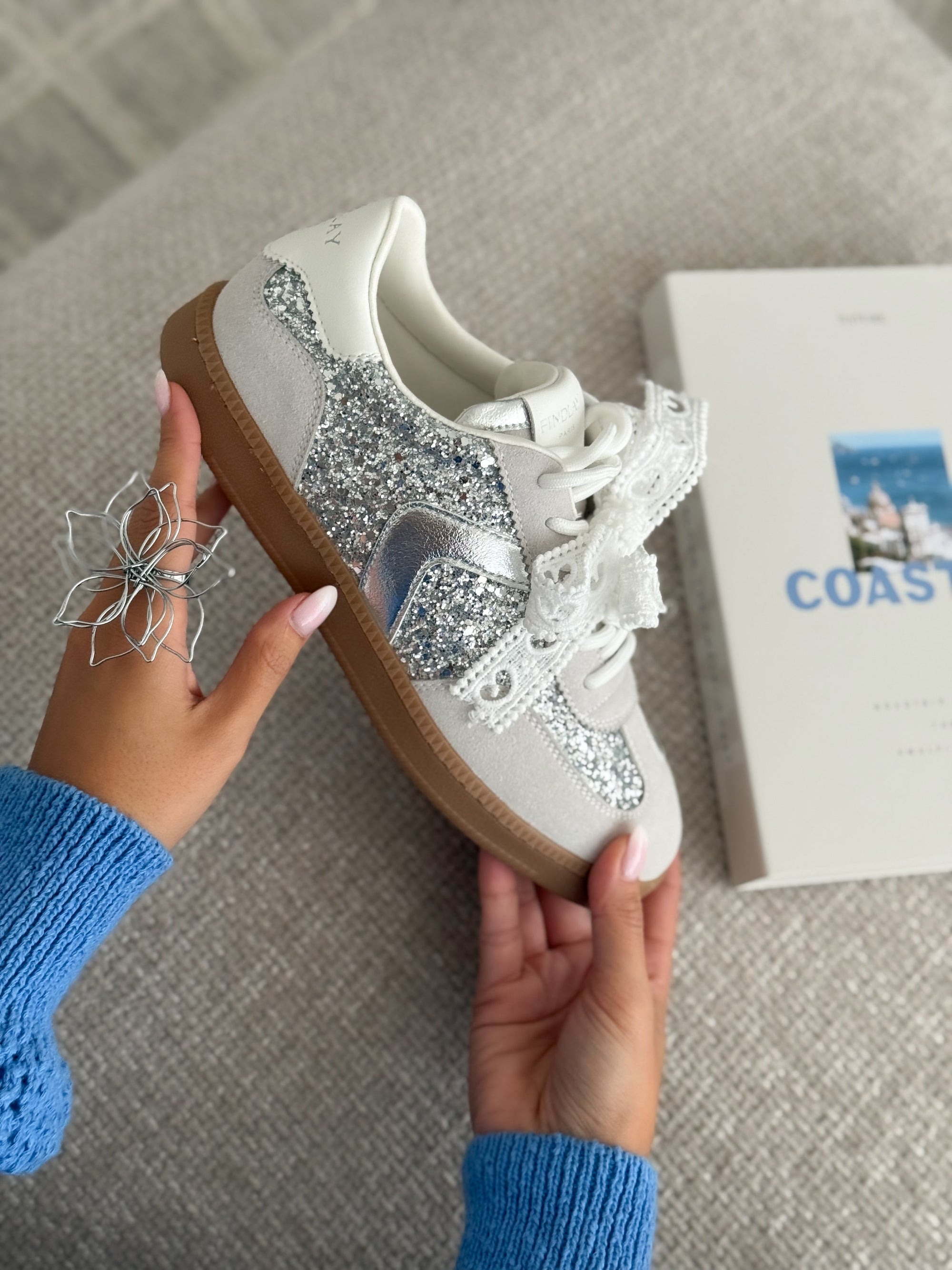 Sneakers « ANGIE » ZILVER