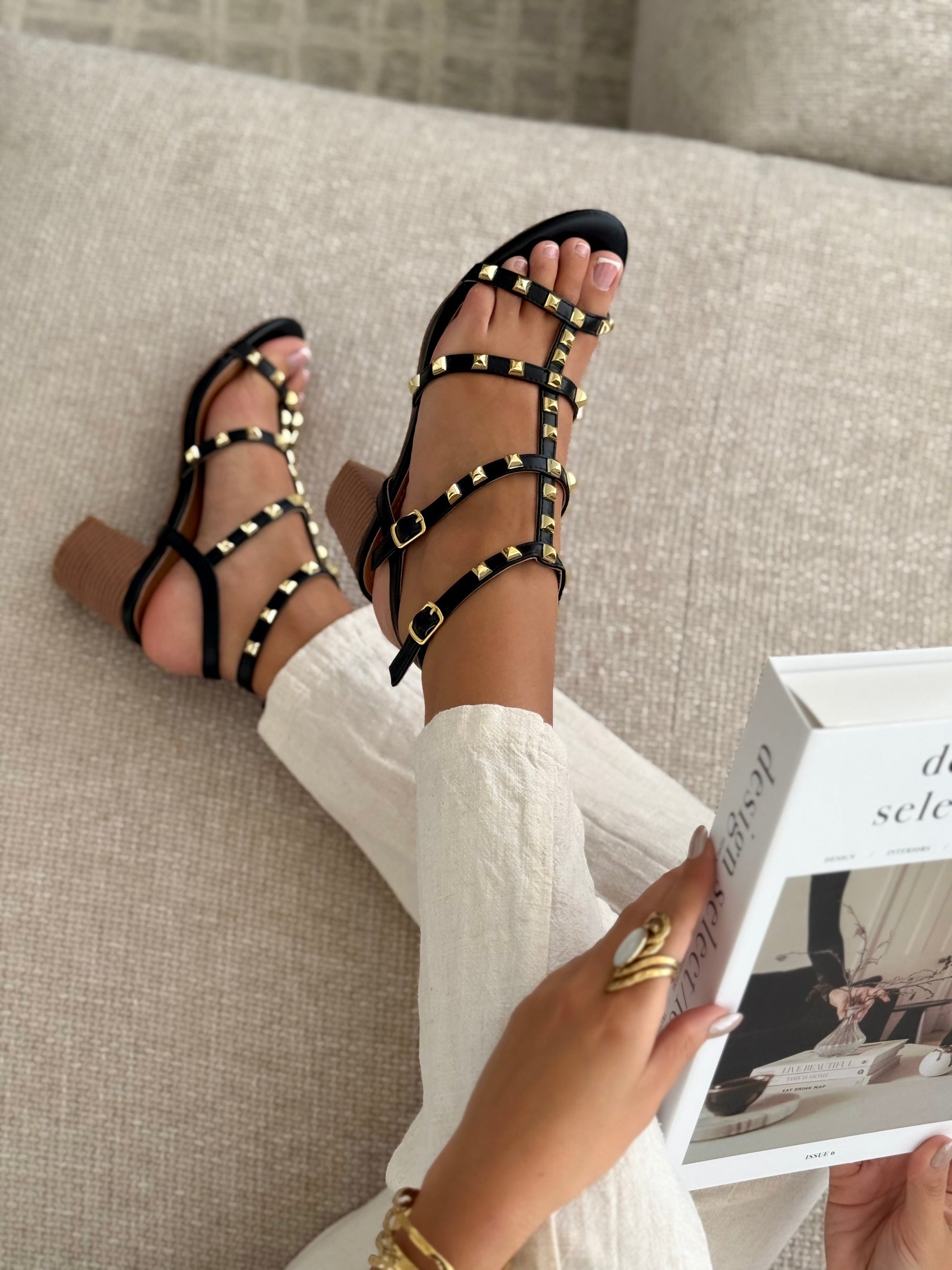 Sandalen « CLAUDIA » ZWART