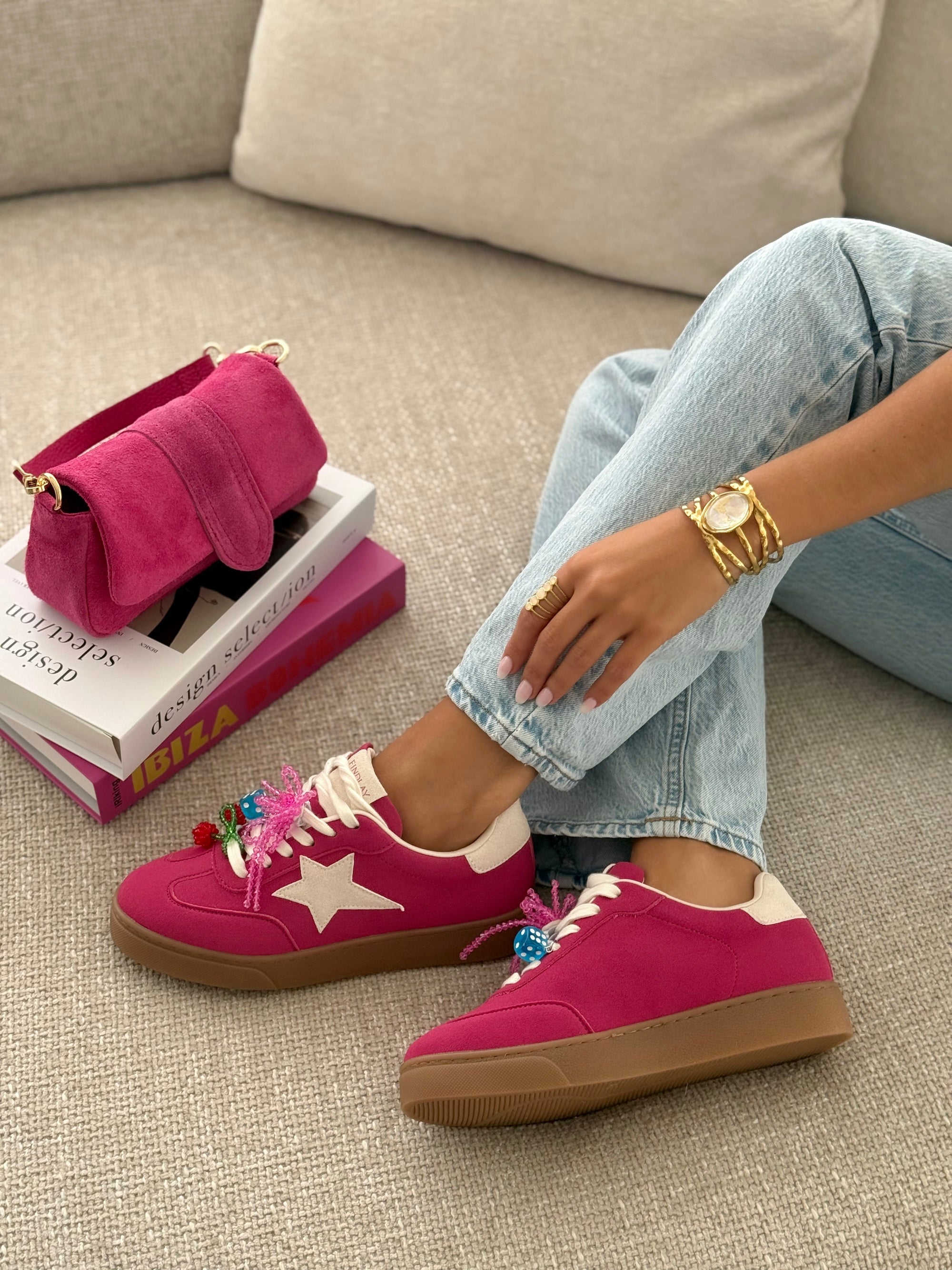 Sneakers « ESTELLE » FUCSHIA