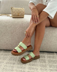 Sandalen "JADE" GROEN WATER