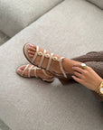 Sandalen "SABINE" TAUPE