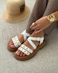 Sandalen "MALVINA" WIT