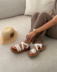 Sandalen "MALVINA" WIT