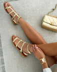Sandalen "TERESA" GOUD