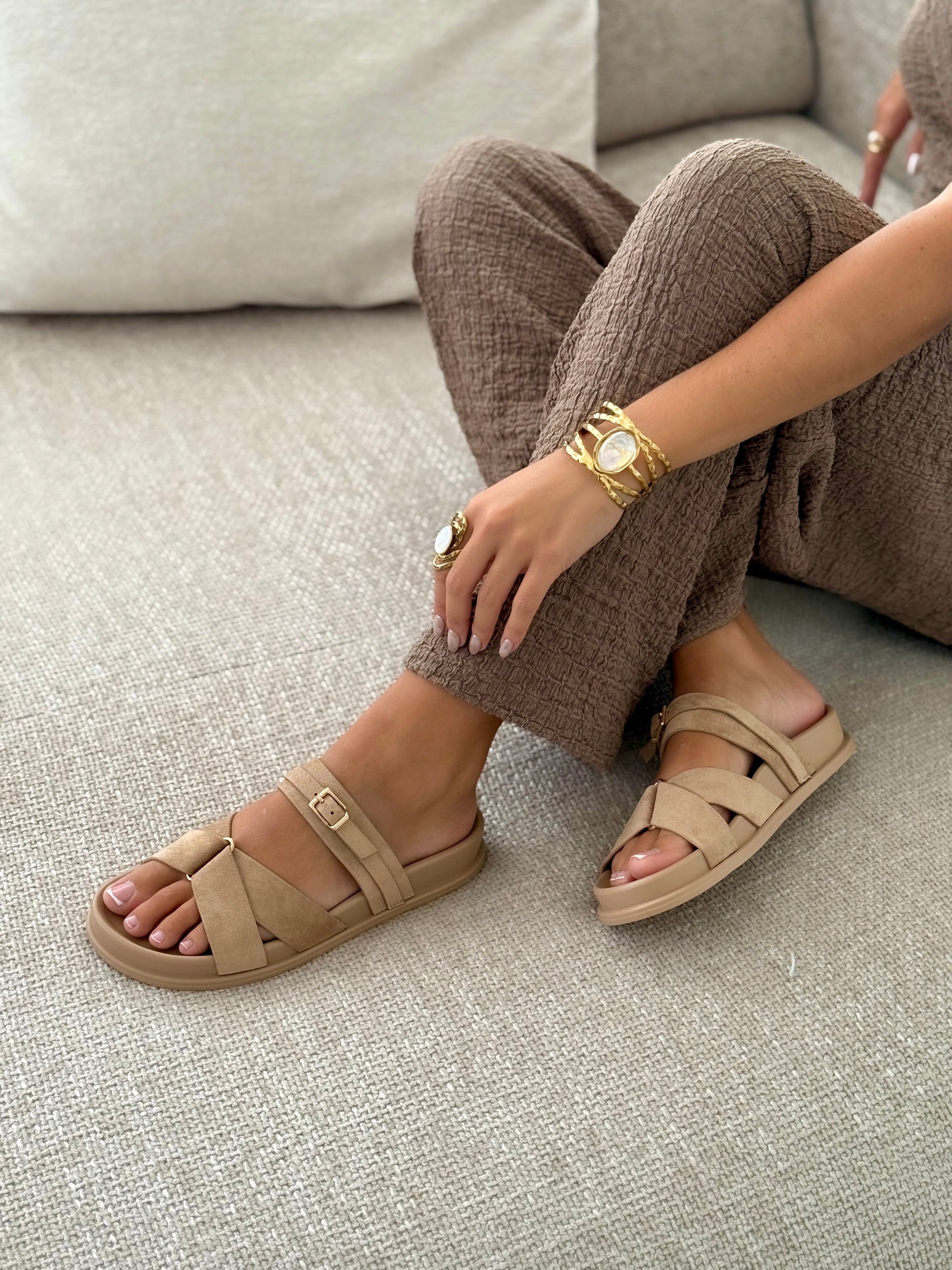 Sandalen « ROBINE » TAUPE