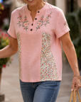 Rosanne | Vintage Bloemenprint Blouse