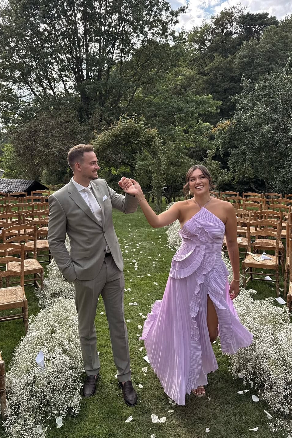 ELISIA | Elegante Maxi Jurk met Volants - BEPERKTE EDITIE