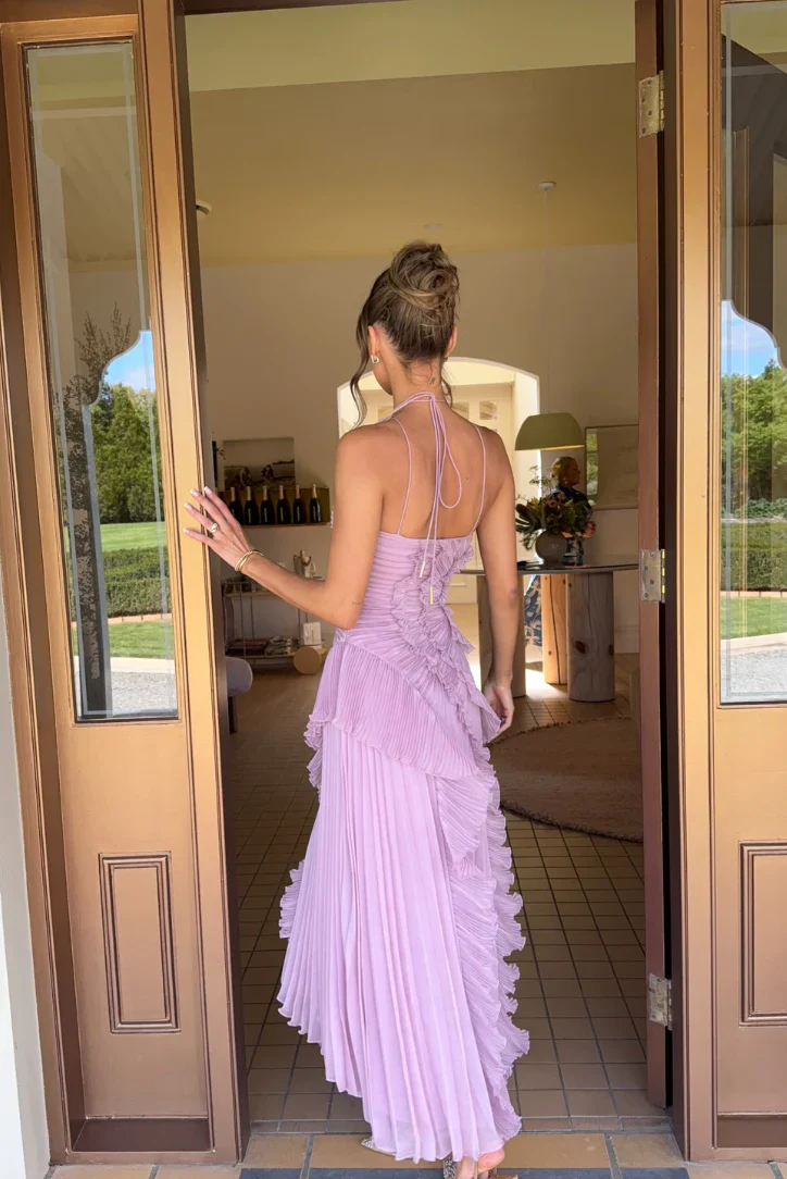 ELISIA | Elegante Maxi Jurk met Volants - BEPERKTE EDITIE