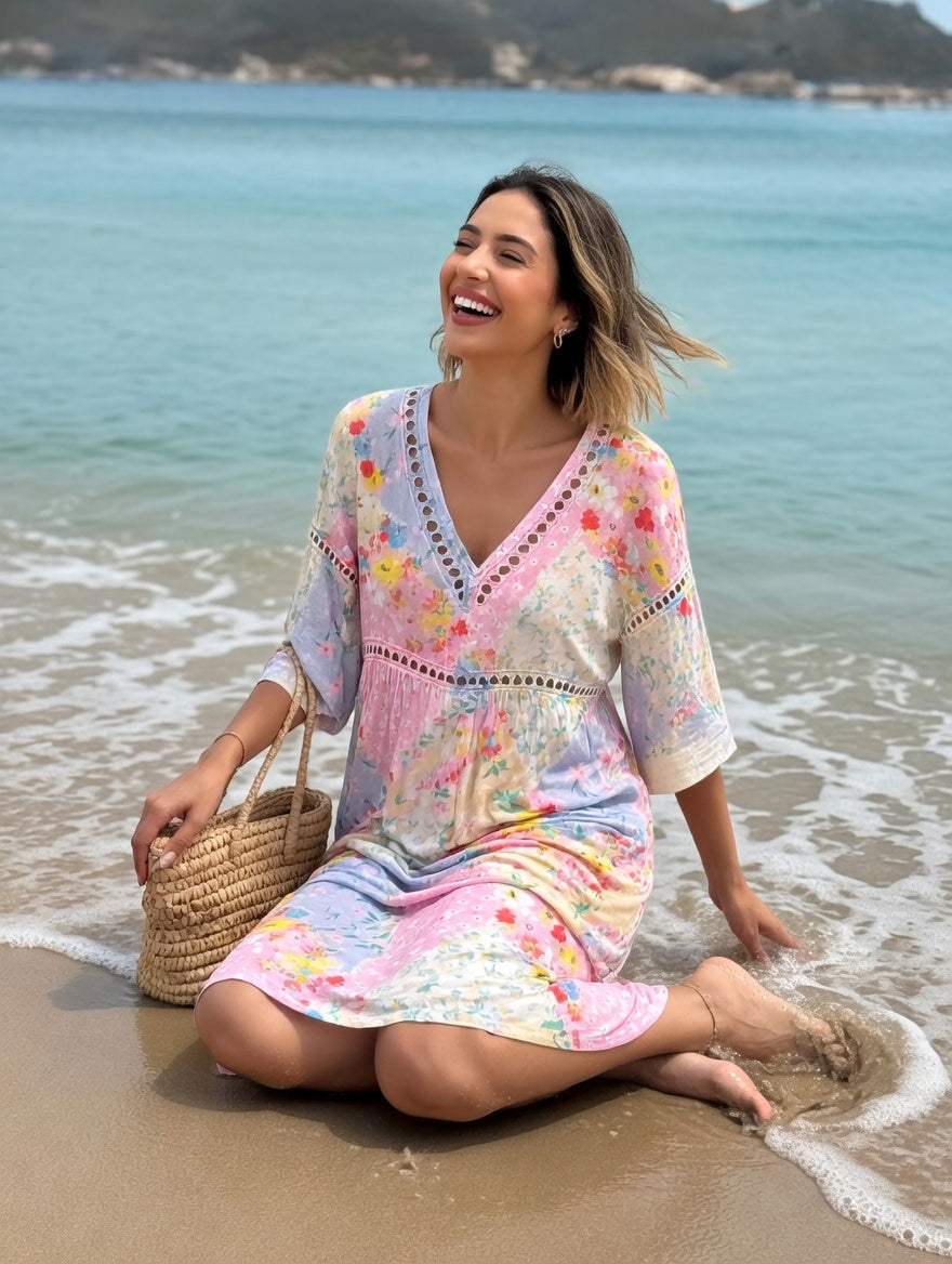 Lysiane™ — Vloeiende bloemenjurk met zomerse charme