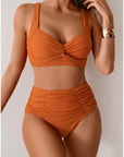 Daniela - Bikini van stof met plooien