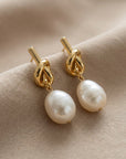 Knoopparel Elegantie Oorbellen