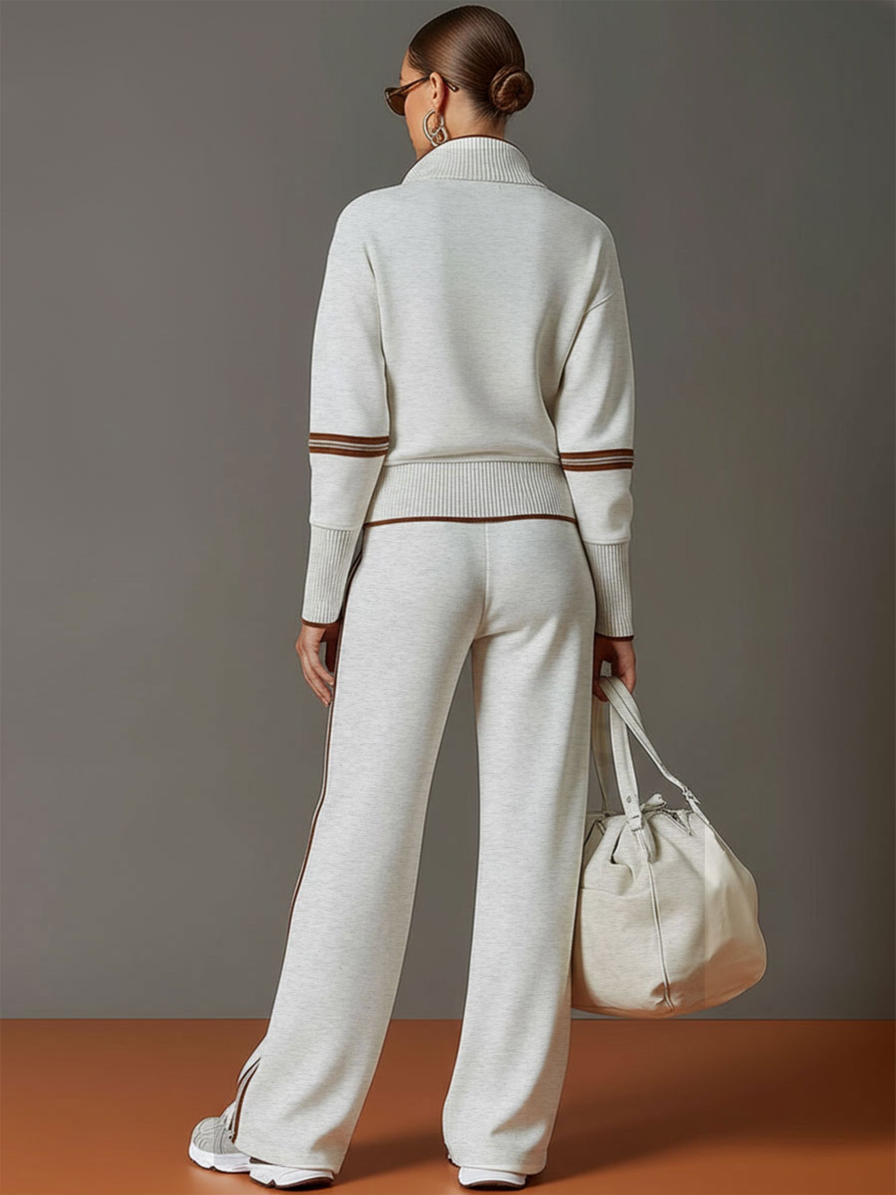Marieke – Comfortabel set met brede pijpen