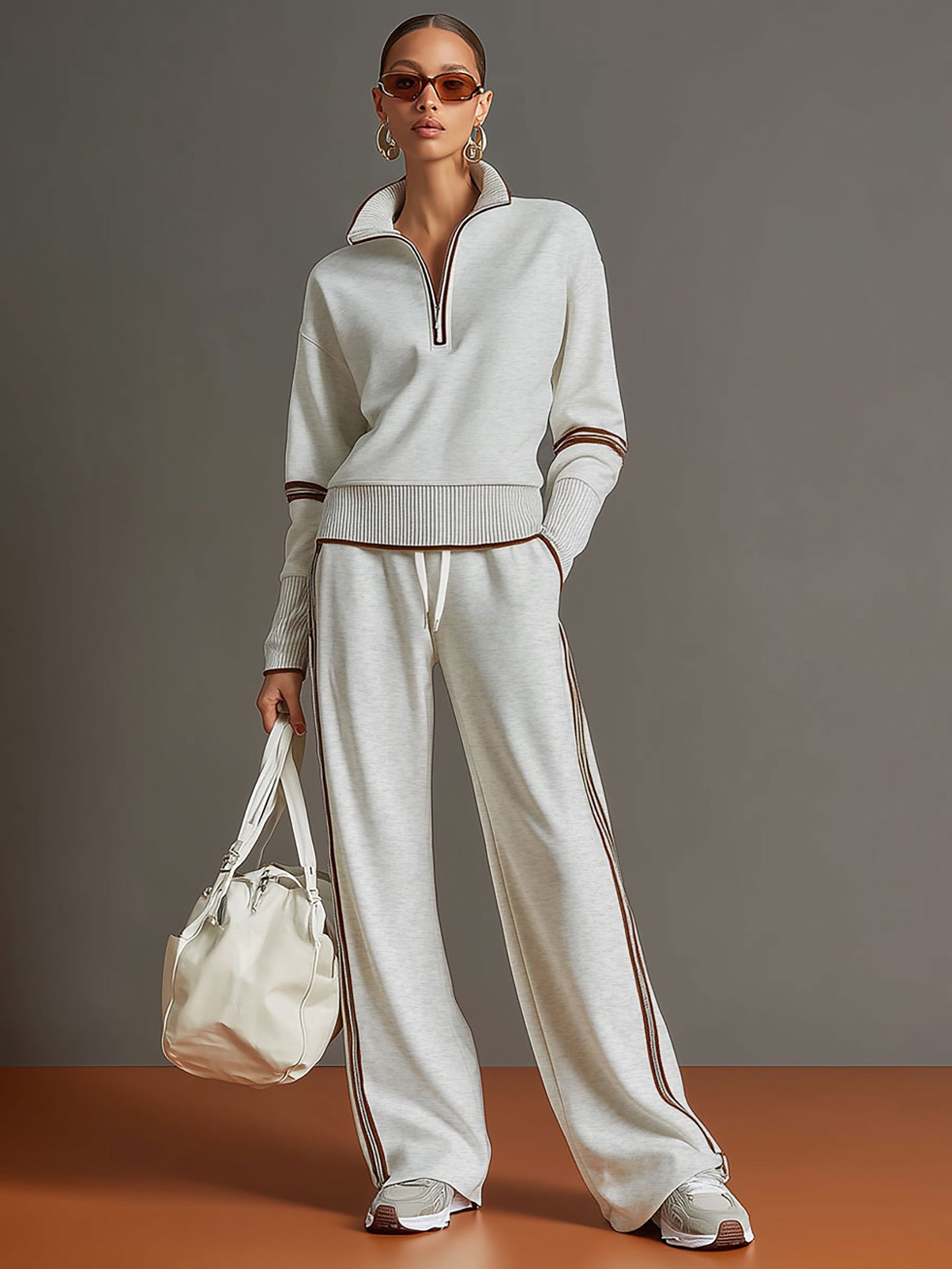 Marieke – Comfortabel set met brede pijpen