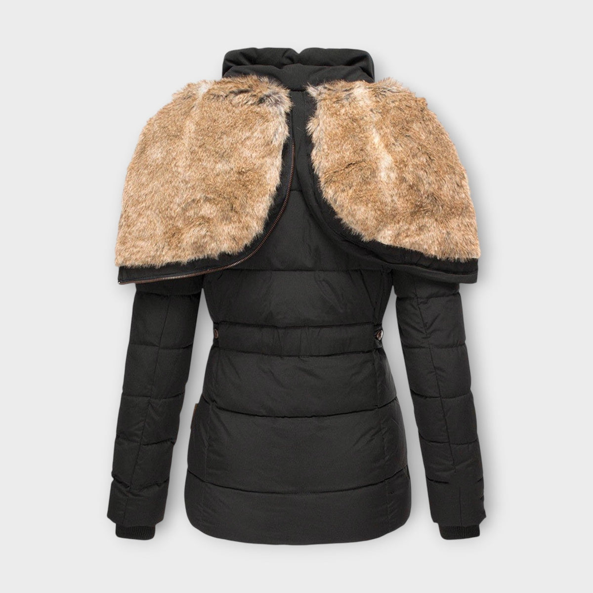 Emine ™ | Leren jas met bont