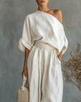 Mila™ | 2-delig set met bardot halslijn