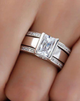 Vintage Ingelegd Glazen Ring