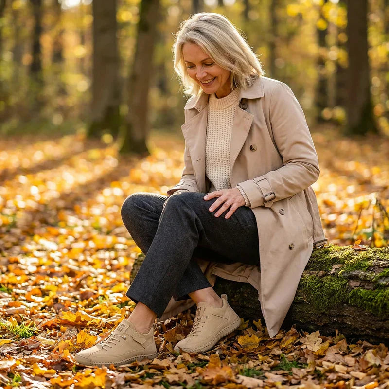 Gisela - Comfortabele orthopedische schoenen met leereffect