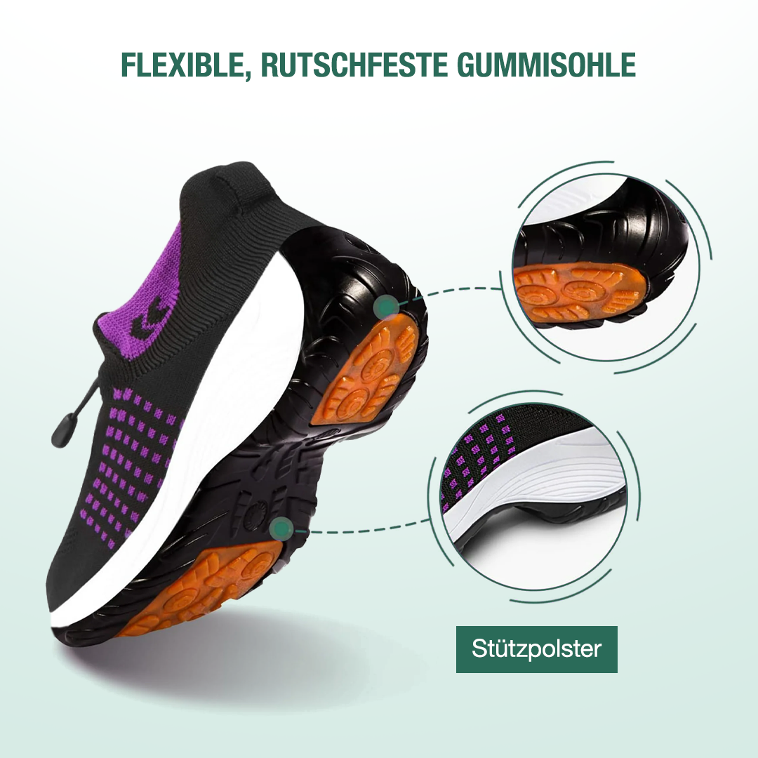 Ambulo Comfortschoenen Breikatoen - Paars Zwart