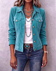 Hedda | Boho Vintage Fluwelen Jas