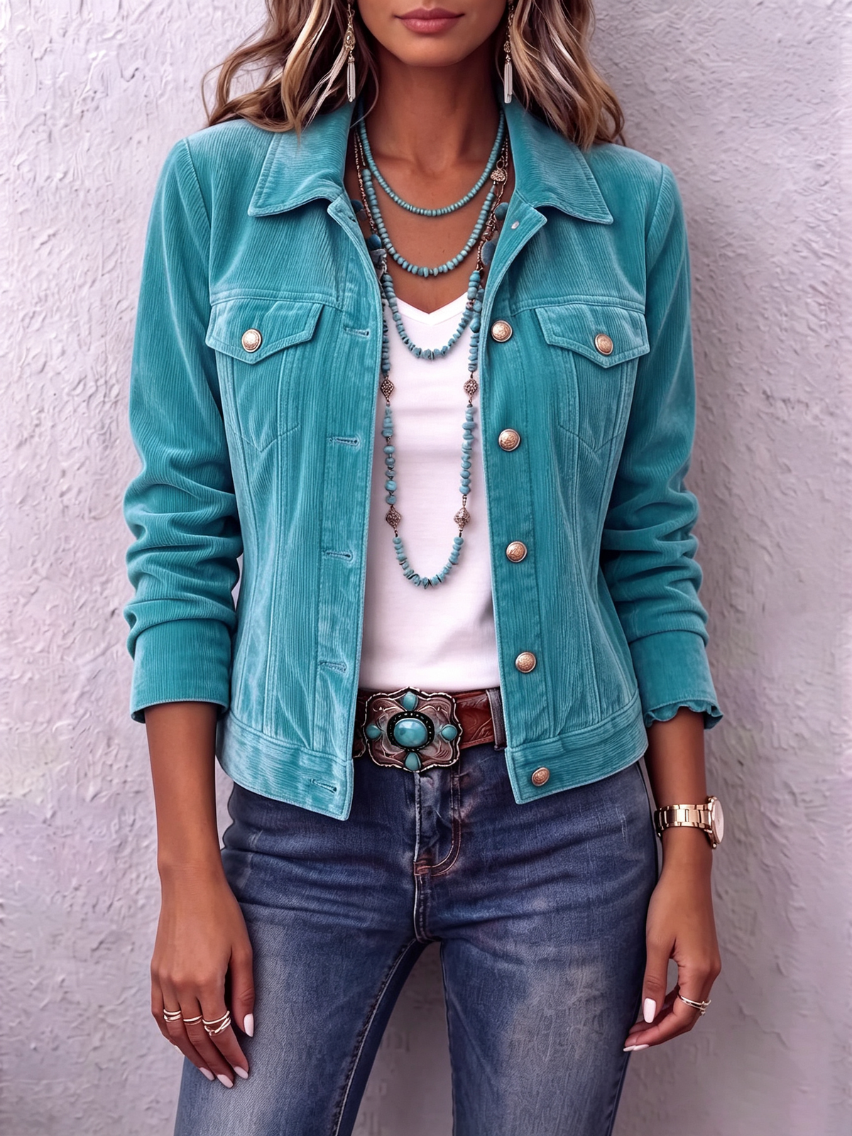 Hedda | Boho Vintage Fluwelen Jas