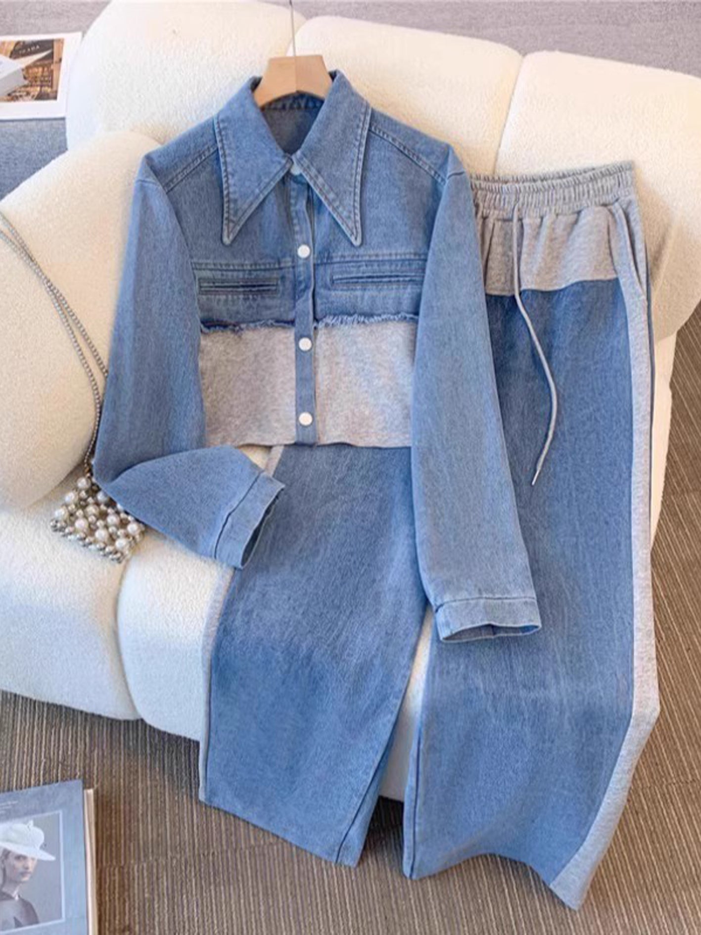 Holbrook™ | Set Cropped Jacket en Broek