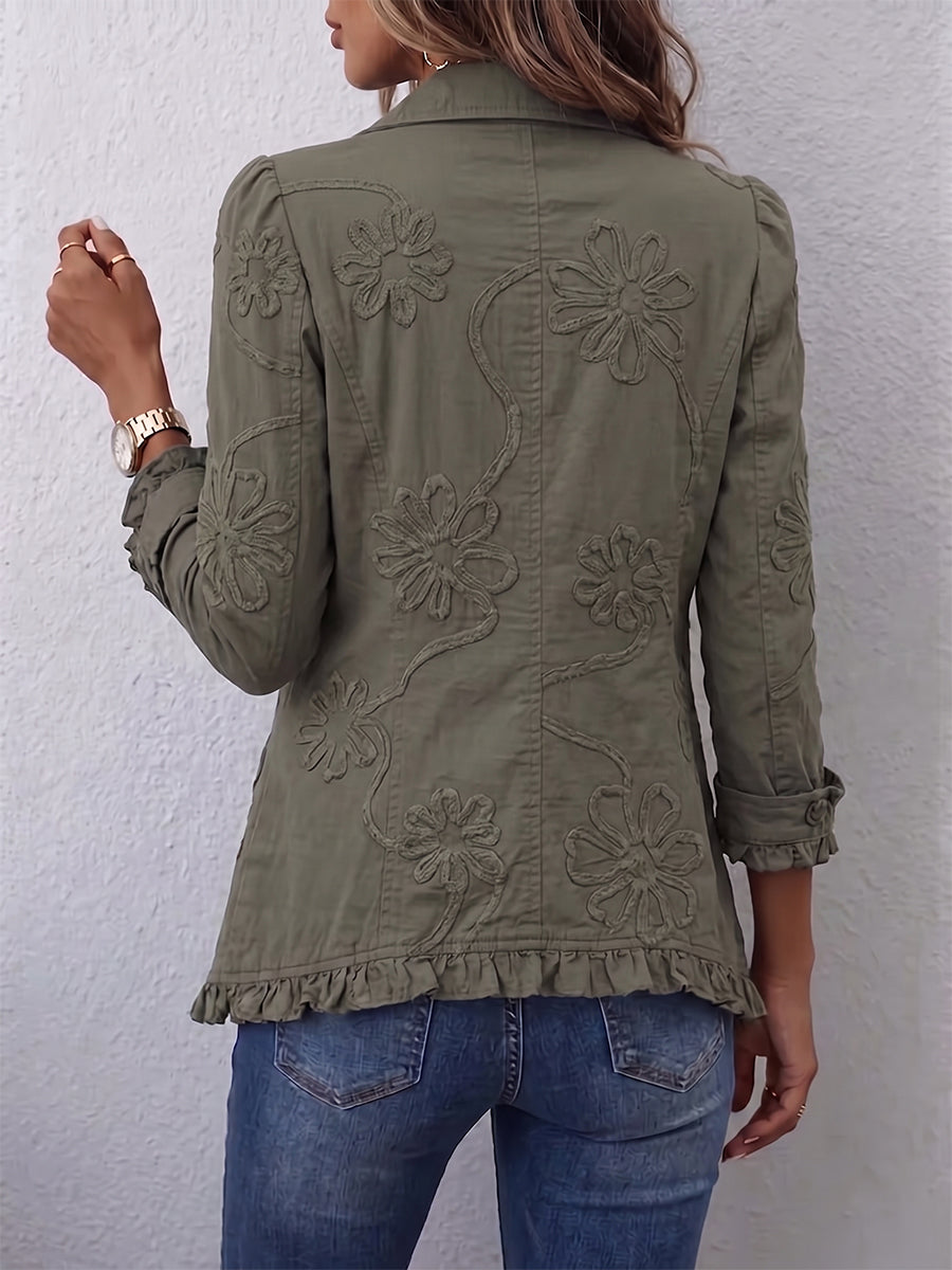 Kamberly™ | Geborduurde Utility Jacket