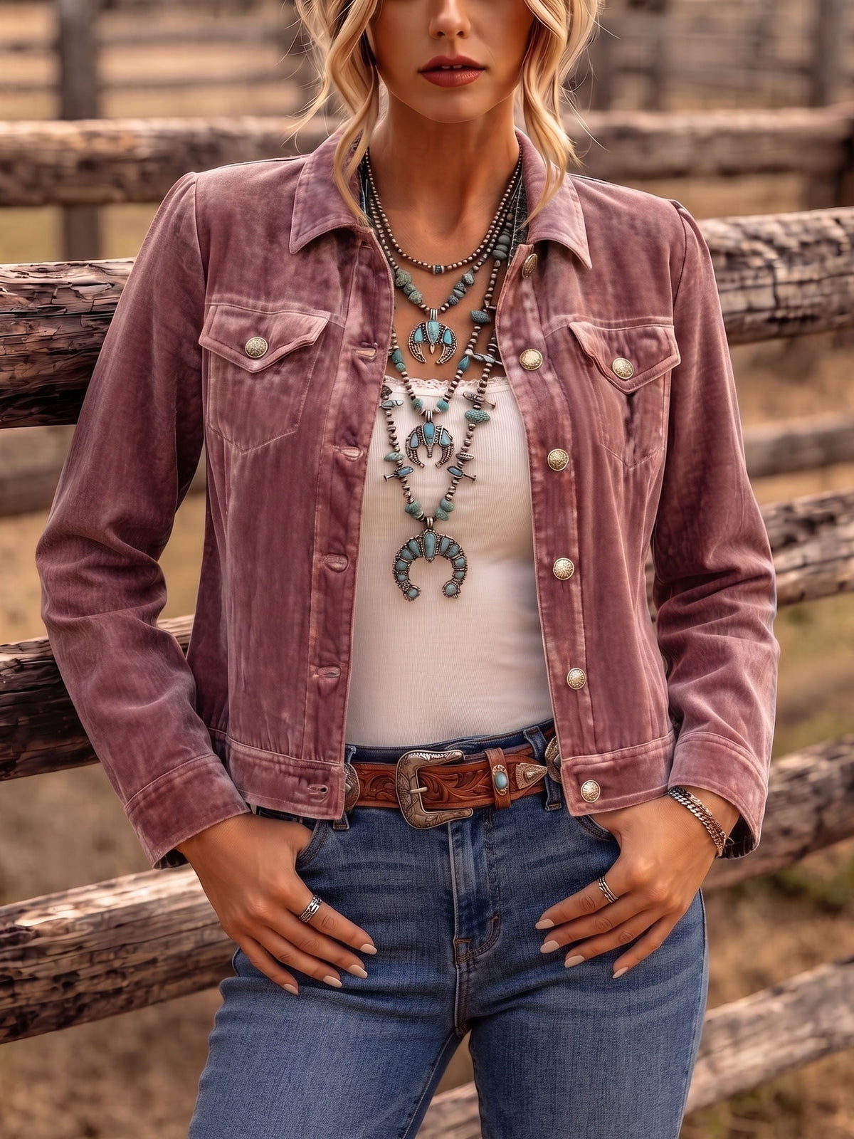 Hedda | Boho Vintage Fluwelen Jas