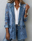 Lacinda™ | Blazer met Perforaties