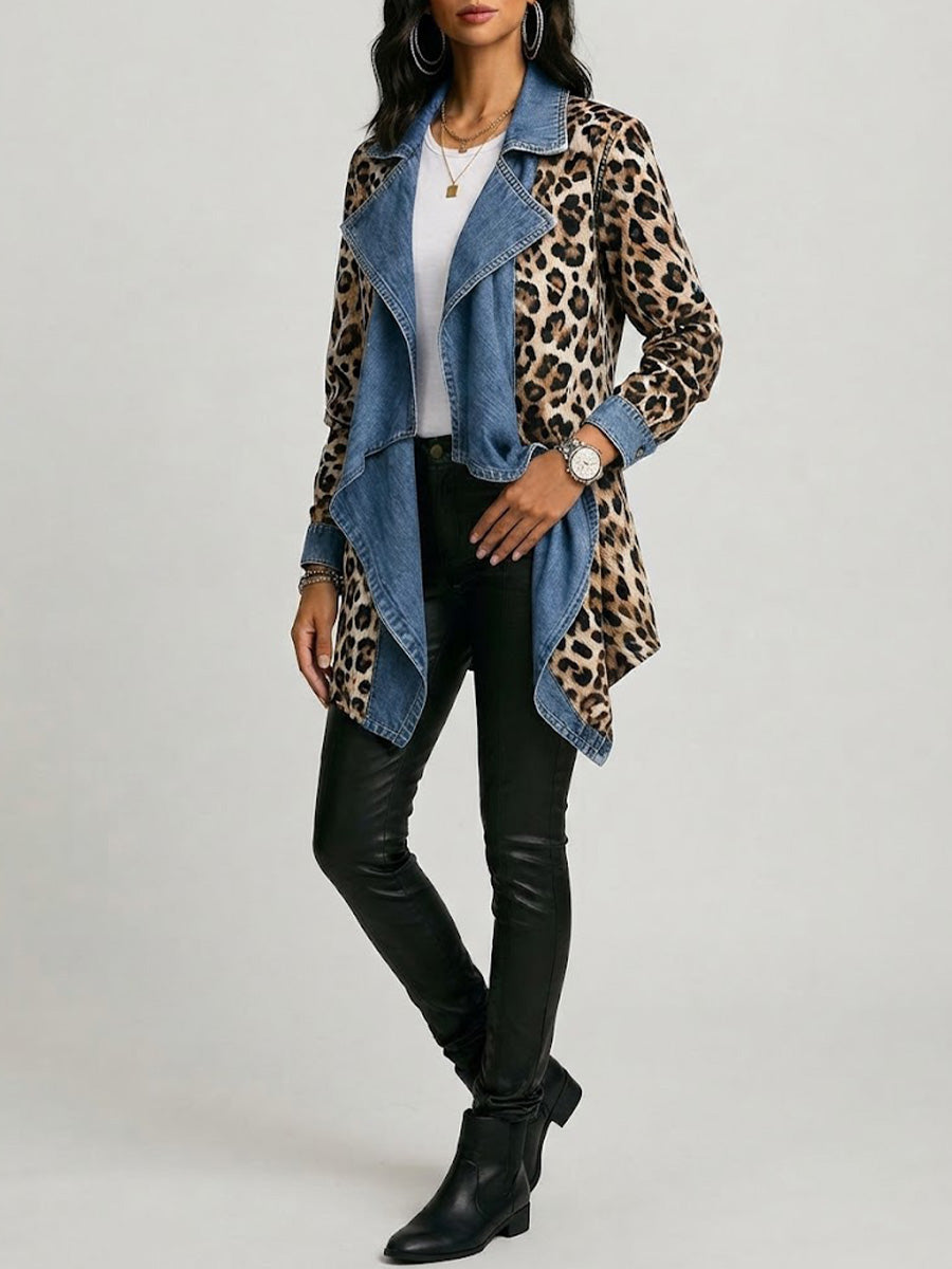 Sherilyn™ | Contrast Leopard Jacket