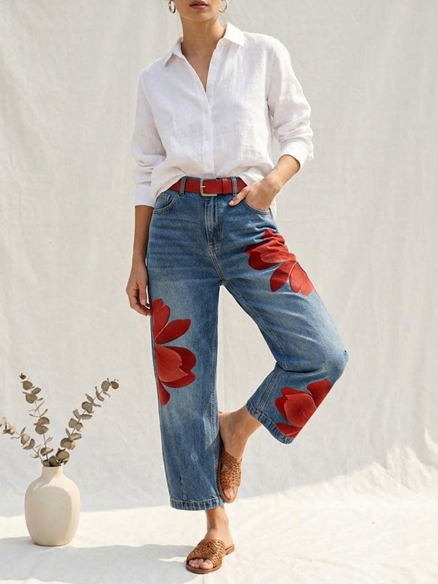 Emma | Elegante Loose fit spijkerbroek