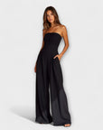 Kiora™ | Elegante jumpsuit zonder schouderbanden