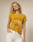 Papaverzaad, Vervaagde Vintage Print - Bella Canvas Super Zachte Standaard Fit T-shirt