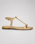 Alba | Gouden zomersandalen