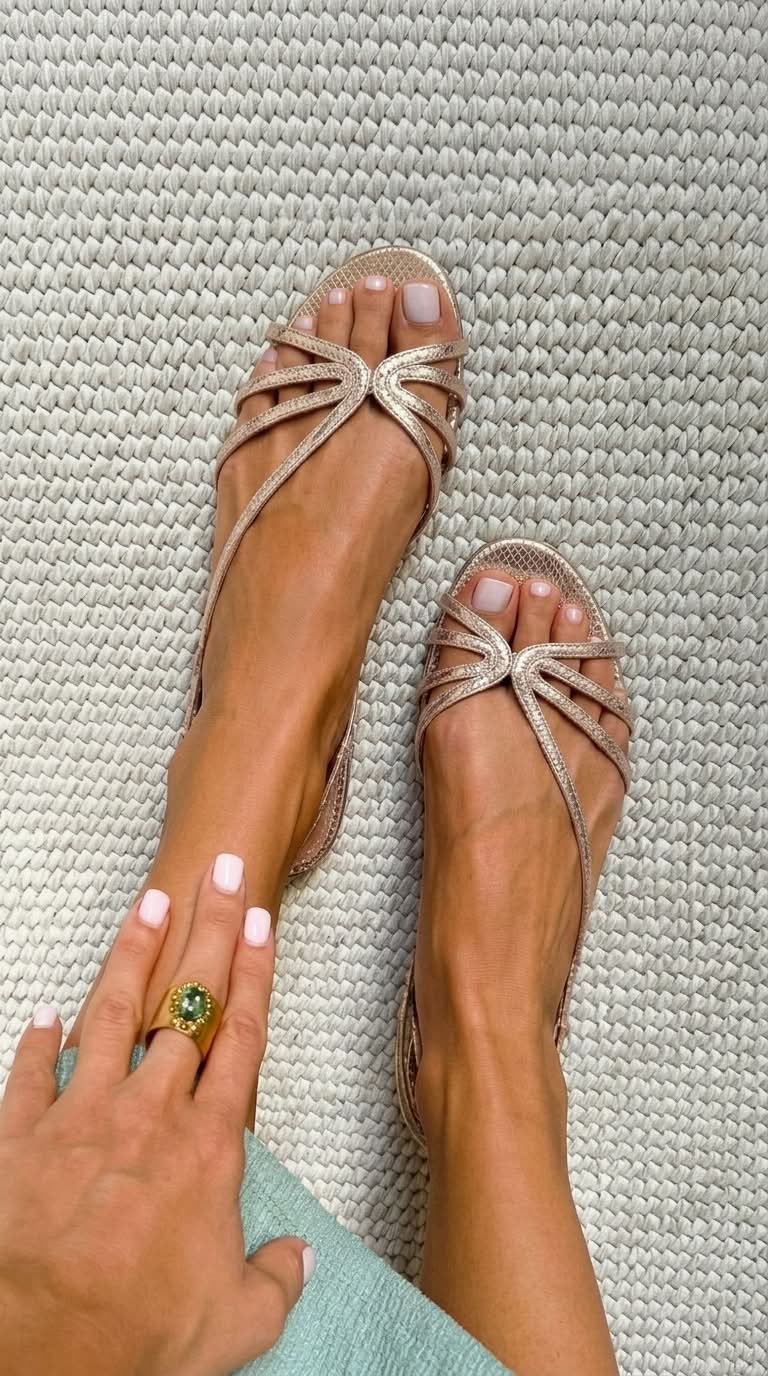 Marta | Gouden sandalen: de zomerse elegantie