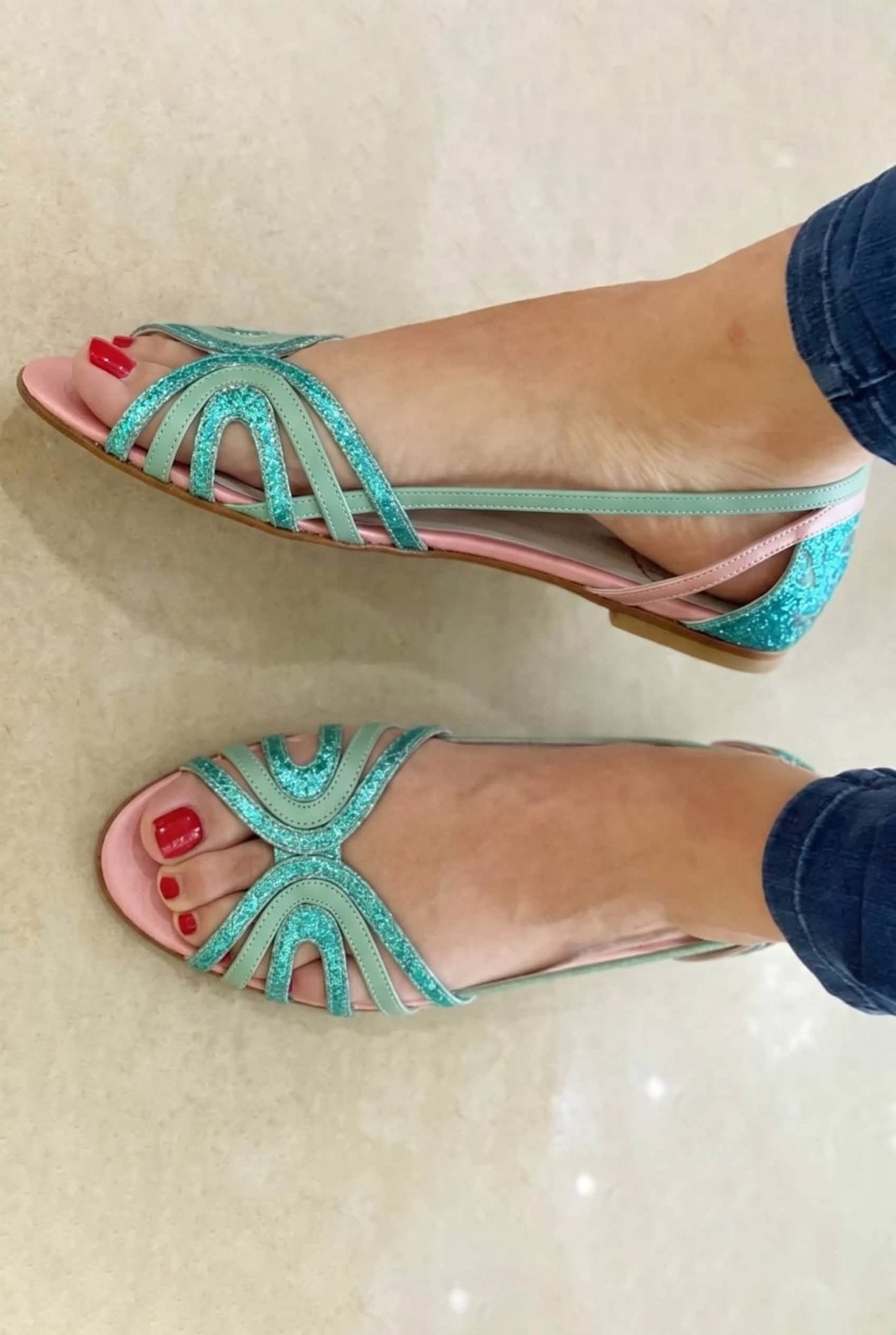Eleonora | Gouden sandalen