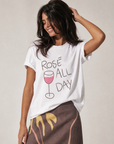 Rose All Day - Bella Canvas Super Zachte Standaard Fit T-shirt
