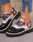 Roosmarijn | Oxford schoenen met bloemenprint