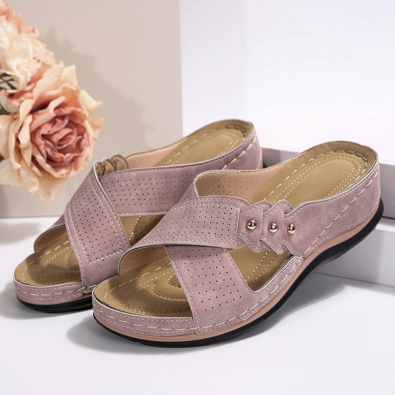 Comfora™ | Lichte en stabiele wedge sandalen voor comfort de hele dag
