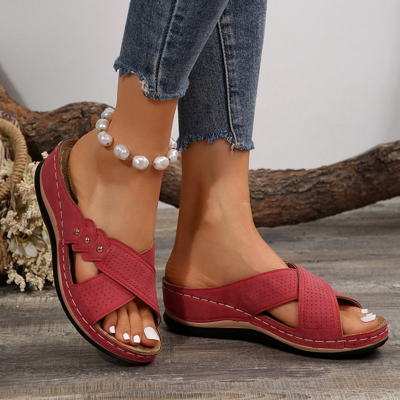 Comfora™ | Lichte en stabiele wedge sandalen voor comfort de hele dag