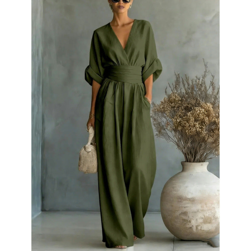 Combinatie Margot — hoge taille, brede benen