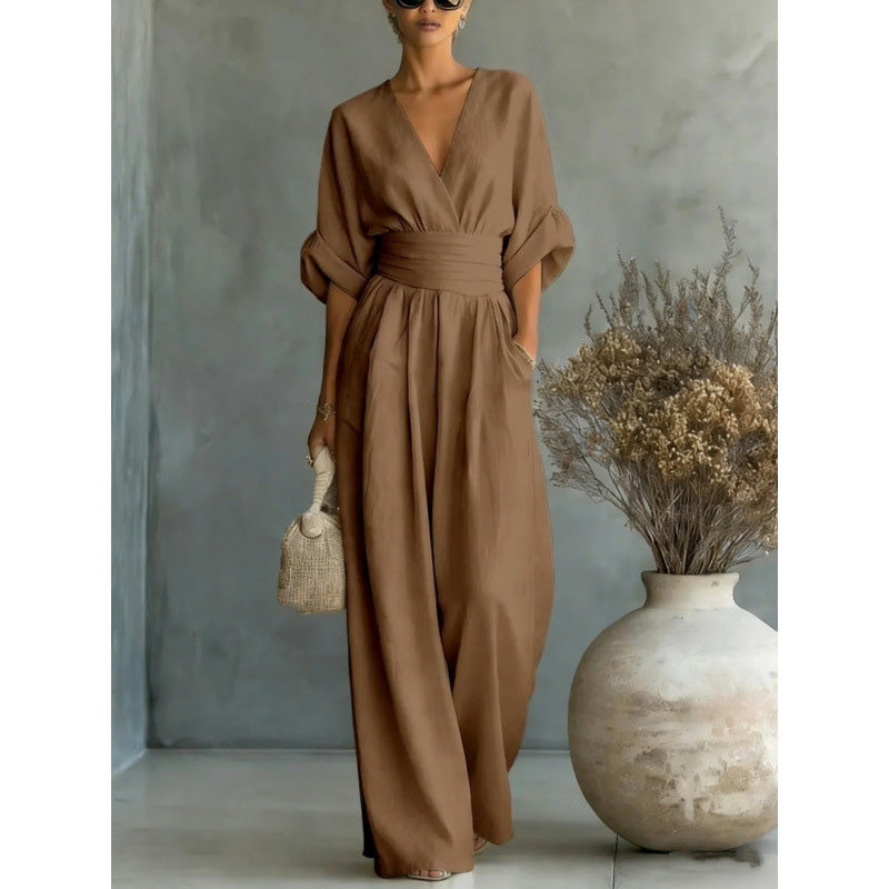 Combinatie Margot — hoge taille, brede benen