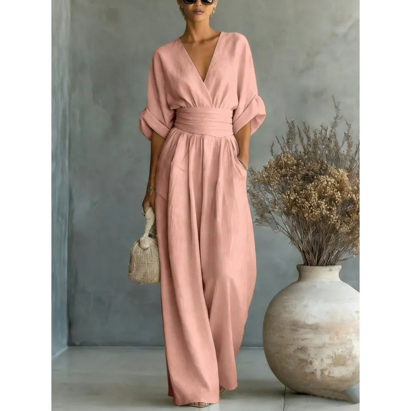 Combinatie Margot — hoge taille, brede benen