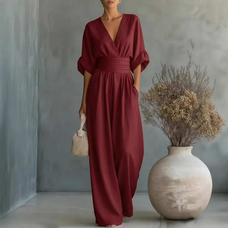 Combinatie Margot — hoge taille, brede benen
