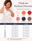 Dionne - Damesjurk met V-hals, bloemenprint en gedraaide taille