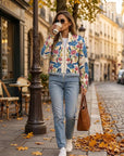 Tabitha™ | Botanische Tuin Bloemige Zip Cardigan