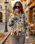 Tabitha™ | Botanische Tuin Bloemige Zip Cardigan