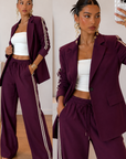 Charlotte | Tweedelige Blazer Set met Palazzo Broek