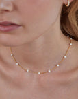Tijdloze Pareloog Gouden Ketting