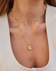 Tijdloze Pareloog Gouden Ketting